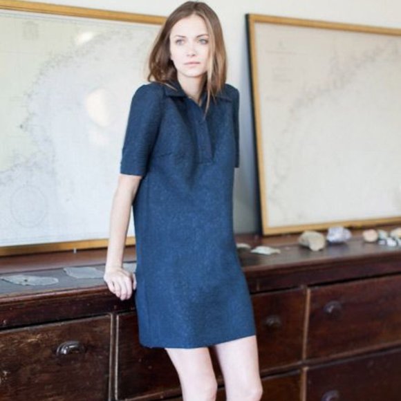 Emerson Fry Italian Motoretta Dress - Ink - Picture 1 of 9